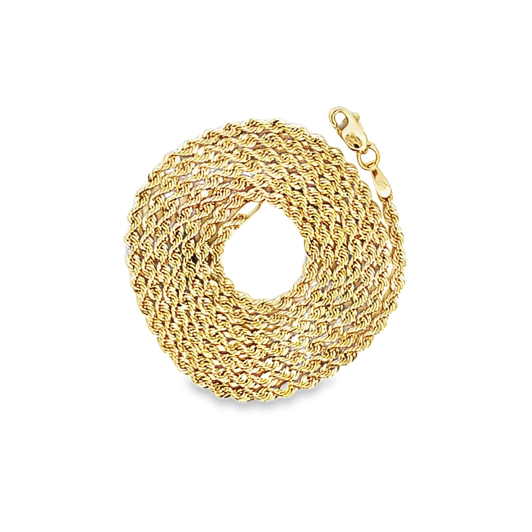 Rope Chain 2MM 22" 10K Gold