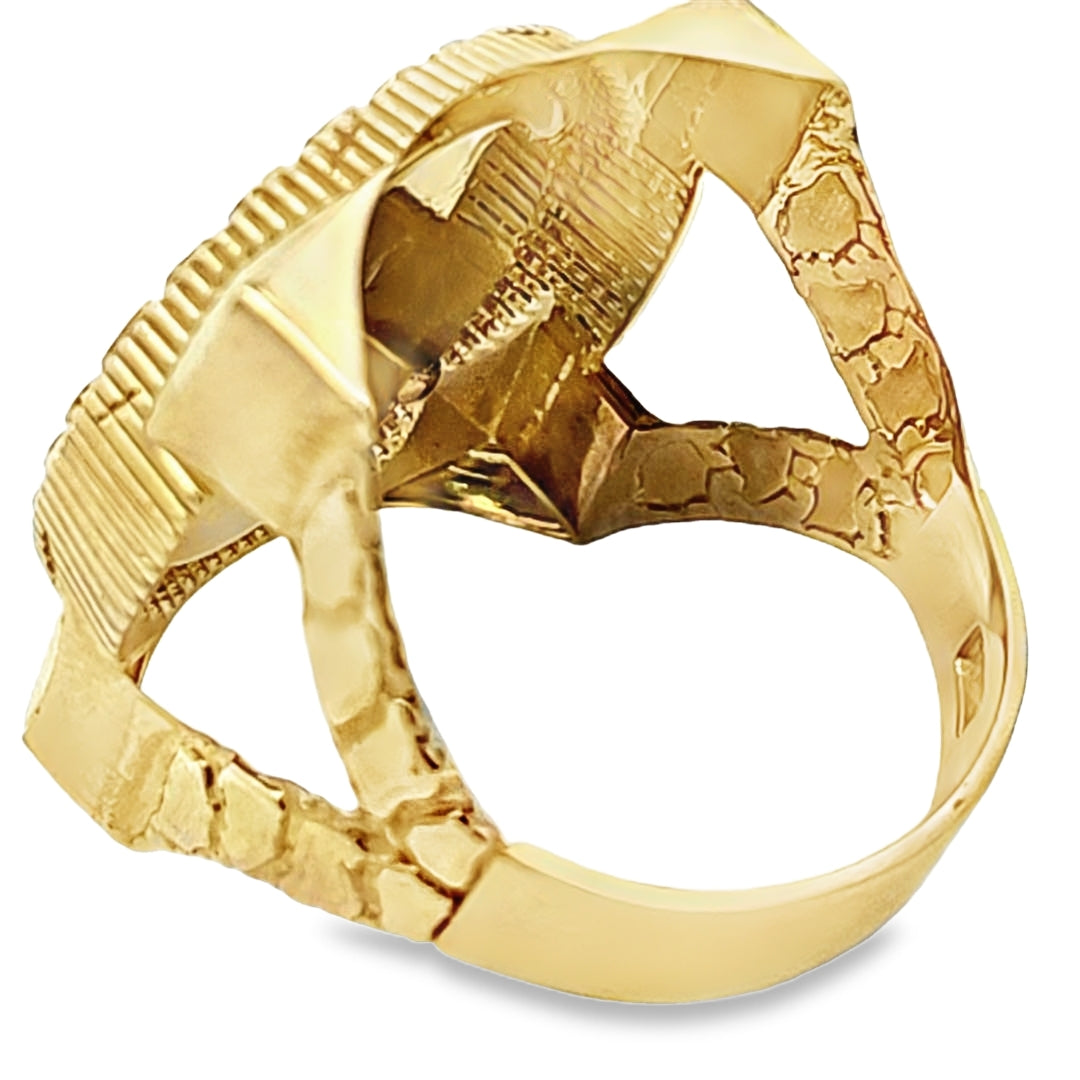 Lion Head Ring 10K Gold