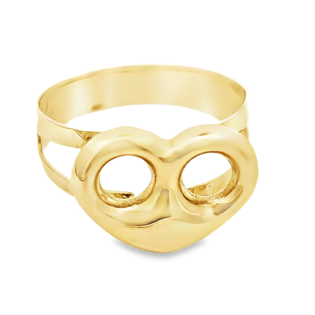 Gucci Link Heart Ring 10K Gold