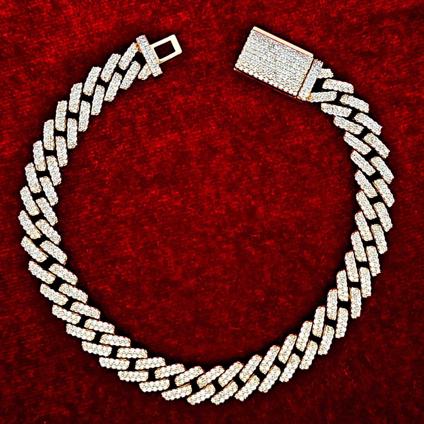 Cuban Bracelet 4.0 ct. Diamond 10K Gold