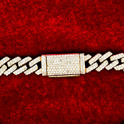 Cuban Bracelet 4.0 ct. Diamond 10K Gold