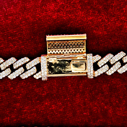 Cuban Bracelet 4.0 ct. Diamond 10K Gold