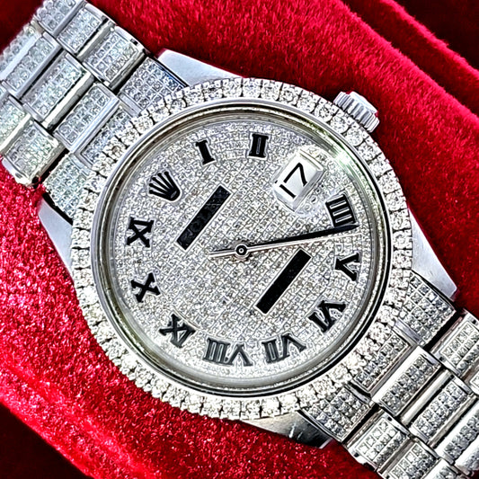 Datejust Diamond Rolex Watch 34MM 7.00 ctw