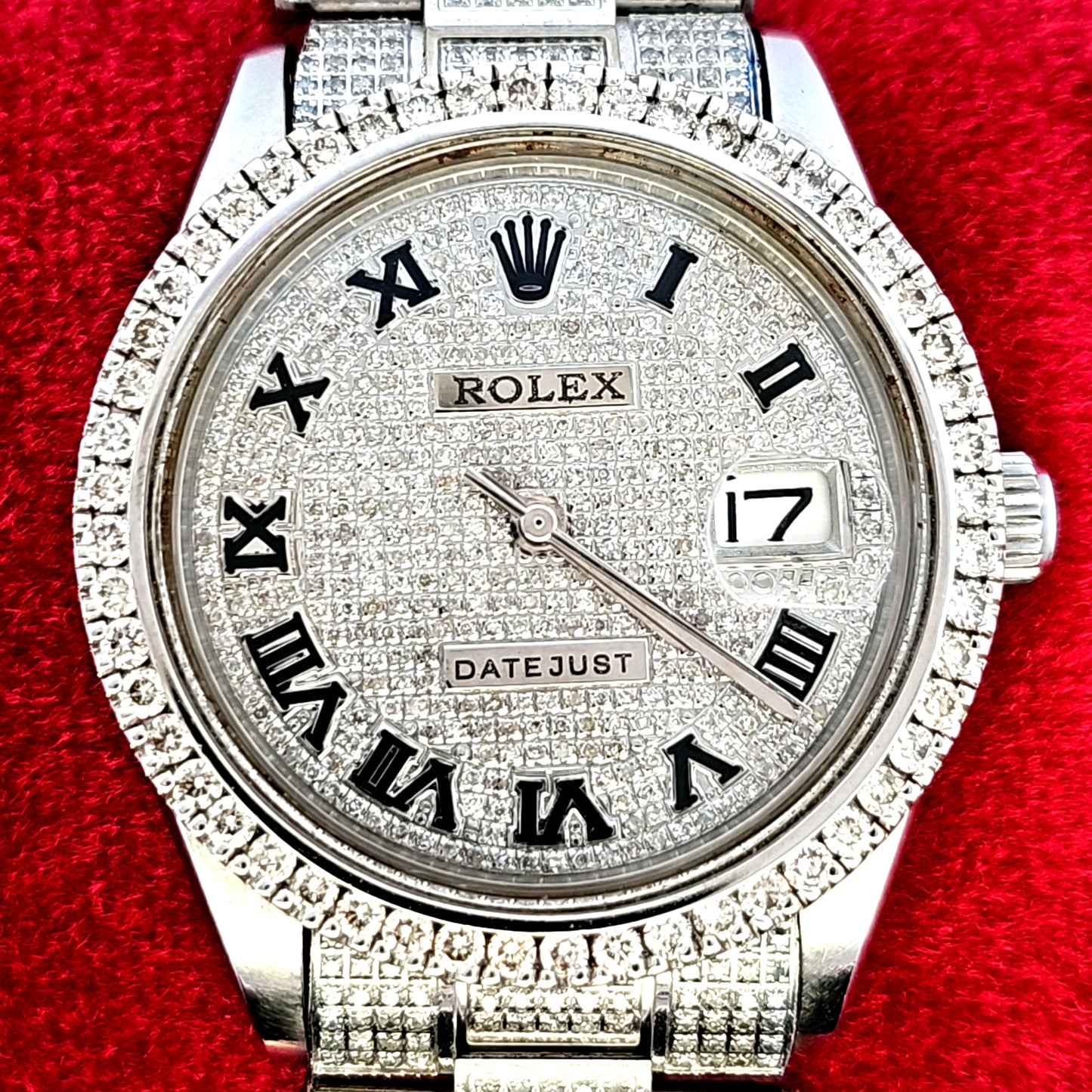 Datejust Diamond Rolex Watch 34MM 7.00 ctw