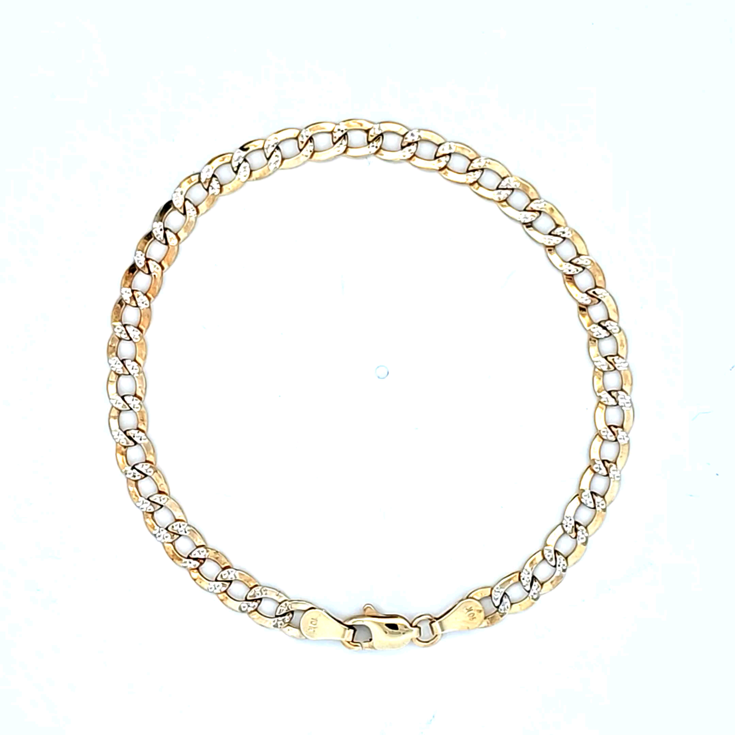 10K Diamond Cut Cuban Bracelet 4.7MM