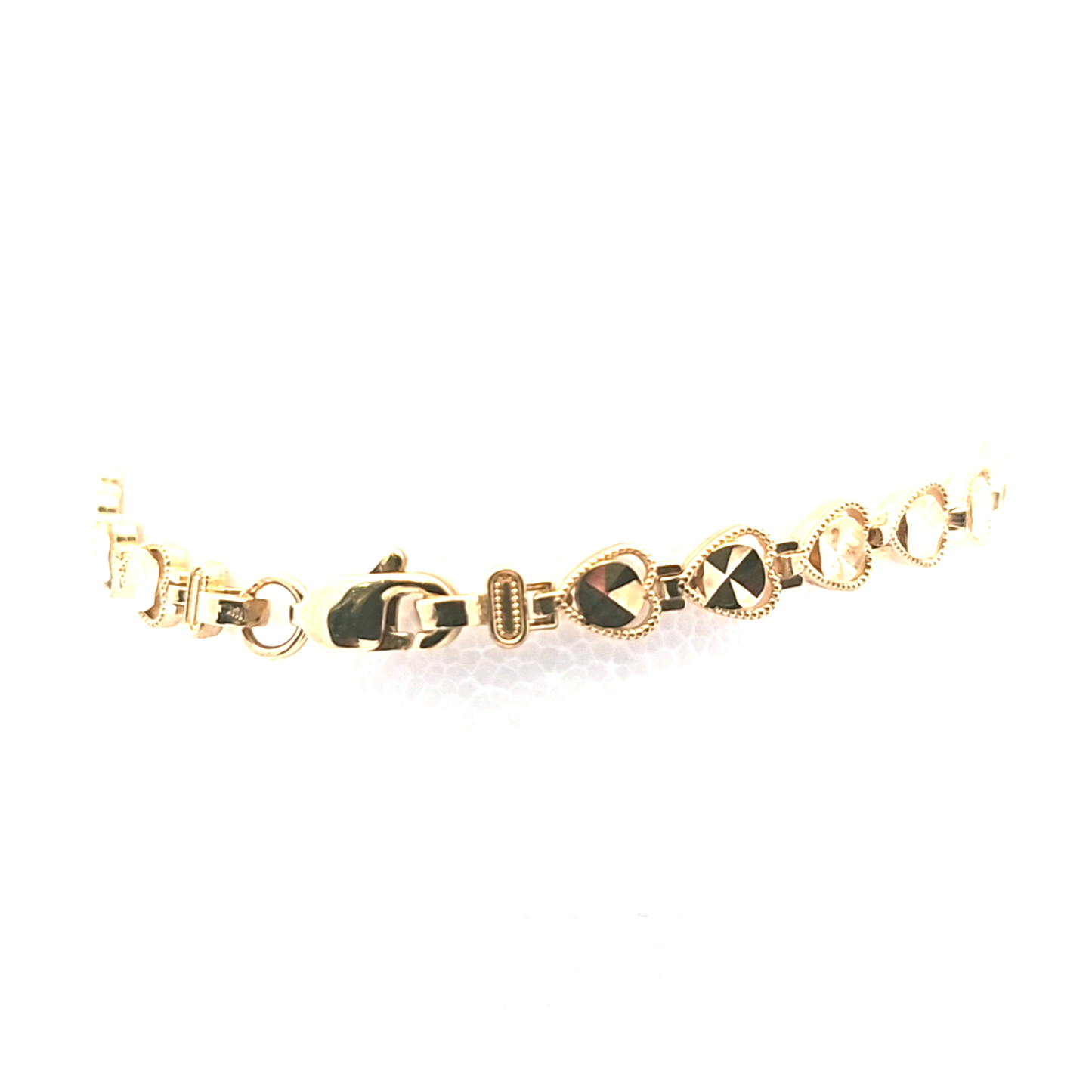 10K Heart shaped Bracelet