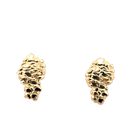 10K Nuggett Earring