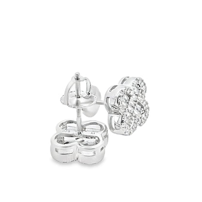 Sterling Silver VVS Moissanite 0.552 CTW Fancy Earring