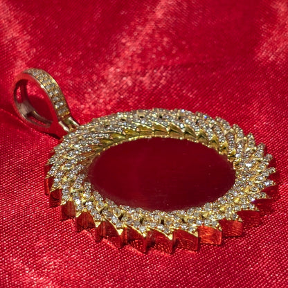 10k Yellow Gold Diamond Memory Pendant 0.74 ctw