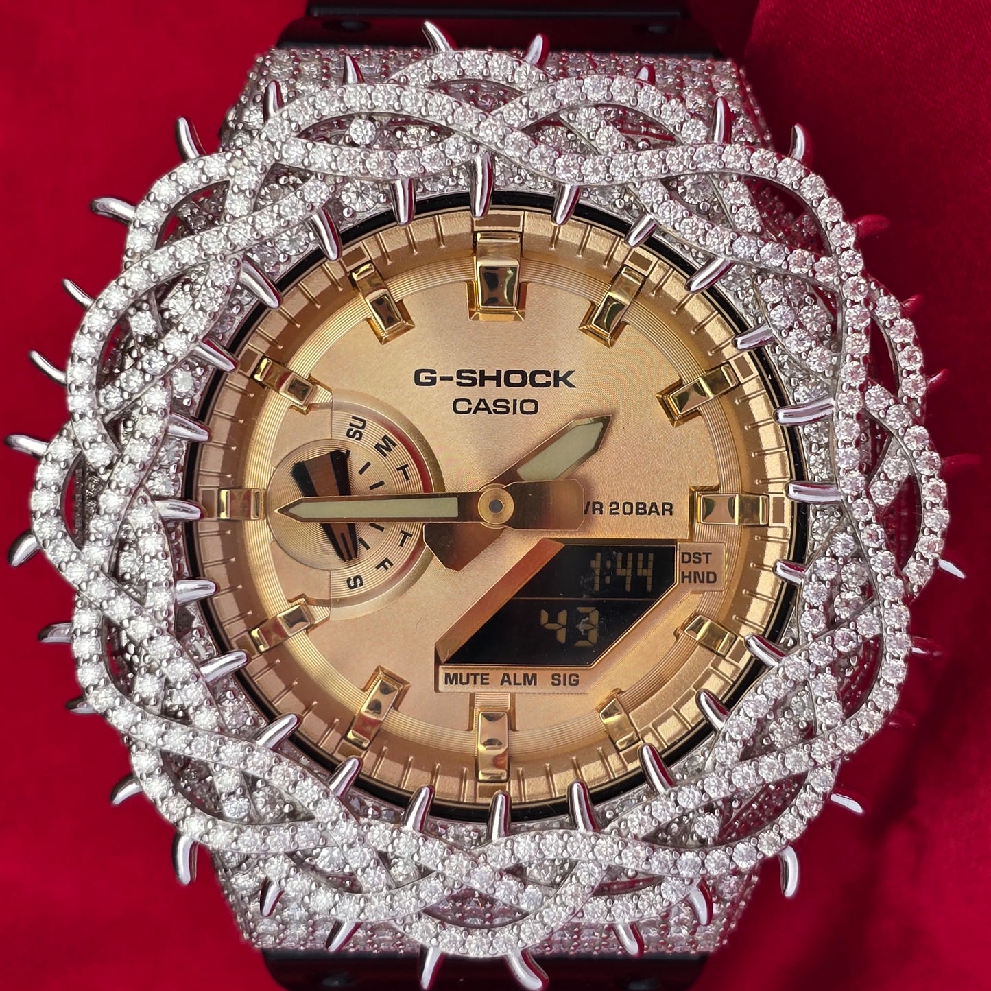 Iced Out Casio G-Shock 8.50 Ctw Moissanite