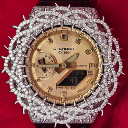 Iced Out Casio G-Shock 8.50 Ctw Moissanite