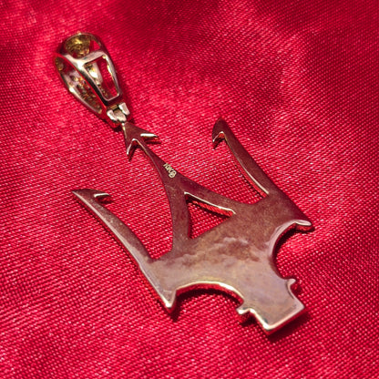 10k Yellow Gold Diamond Maserati Car Pendant 1.50 ctw