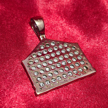 Last Supper Jesus Pendant 0.39 ctw Diamond 10K Yellow Gold