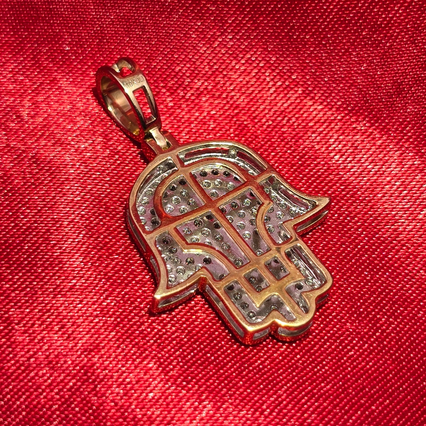 Humsa Pendant 0.33 ctw Diamond 10K Yellow Gold