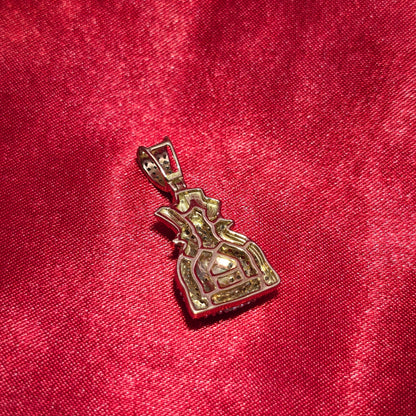 Money Bag Pendant 0.63 ctw Diamond 10K Yellow Gold