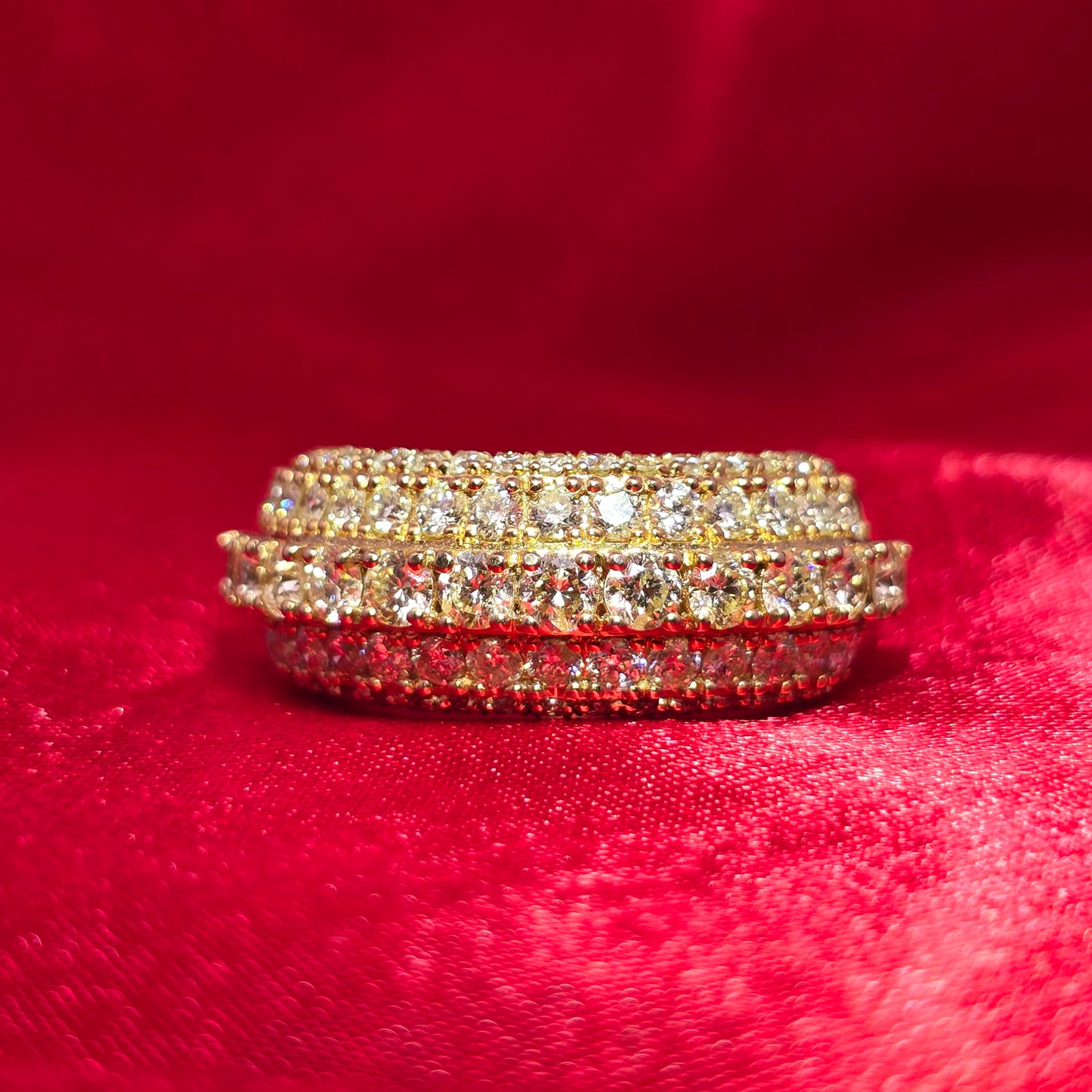 Round Ring 3.01 ctw Diamond 10K Yellow Gold