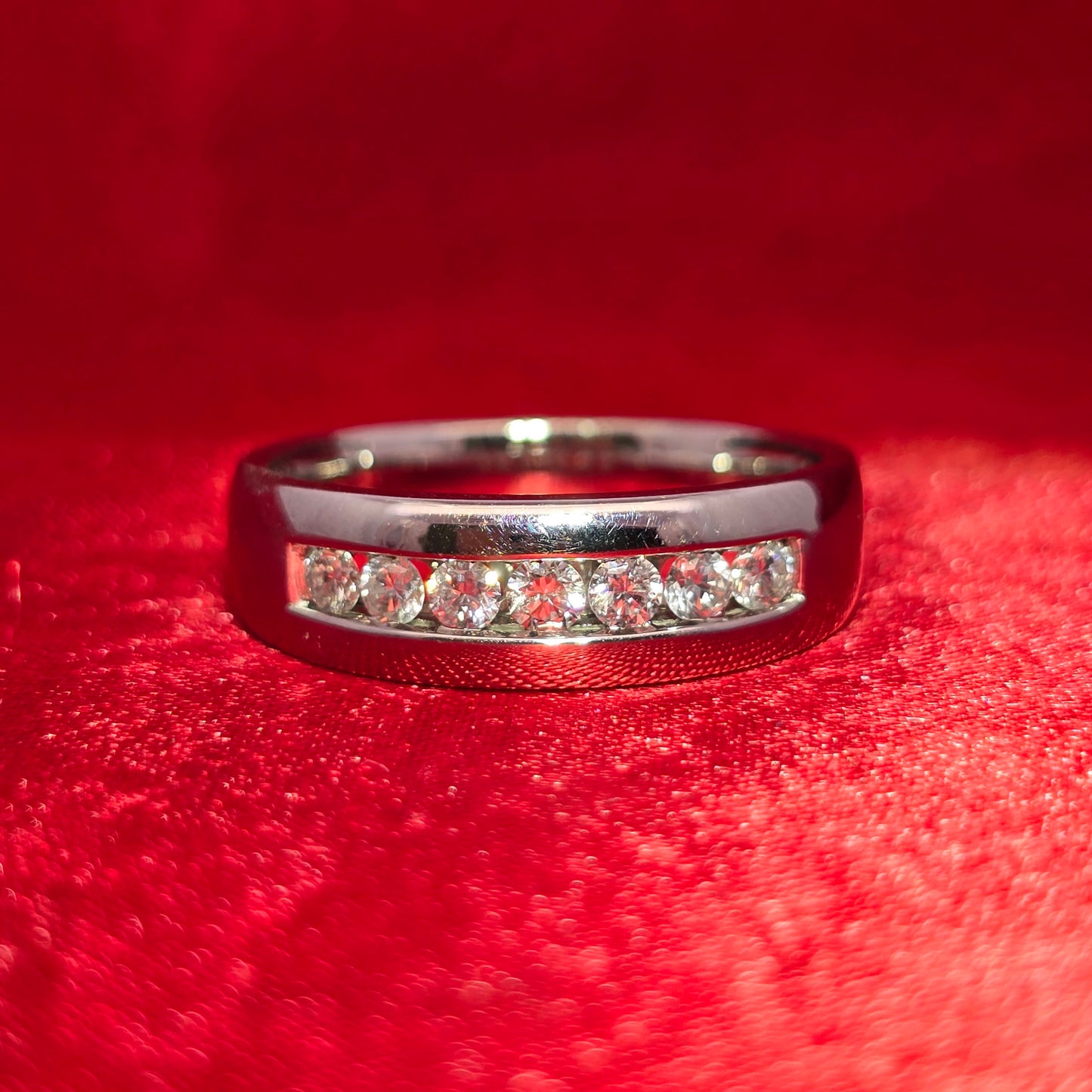 Round Cut Ring 0.50 ctw Diamond 14K White Gold