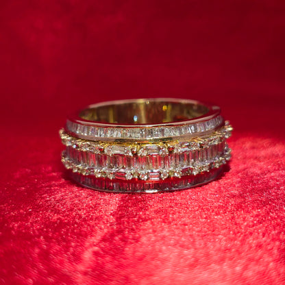 Baguette Band Ring 4.00 ctw Diamond 10K Yellow Gold
