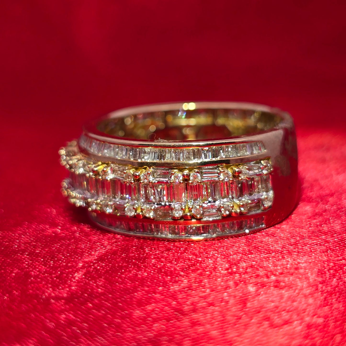 Baguette Band Ring 4.00 ctw Diamond 10K Yellow Gold