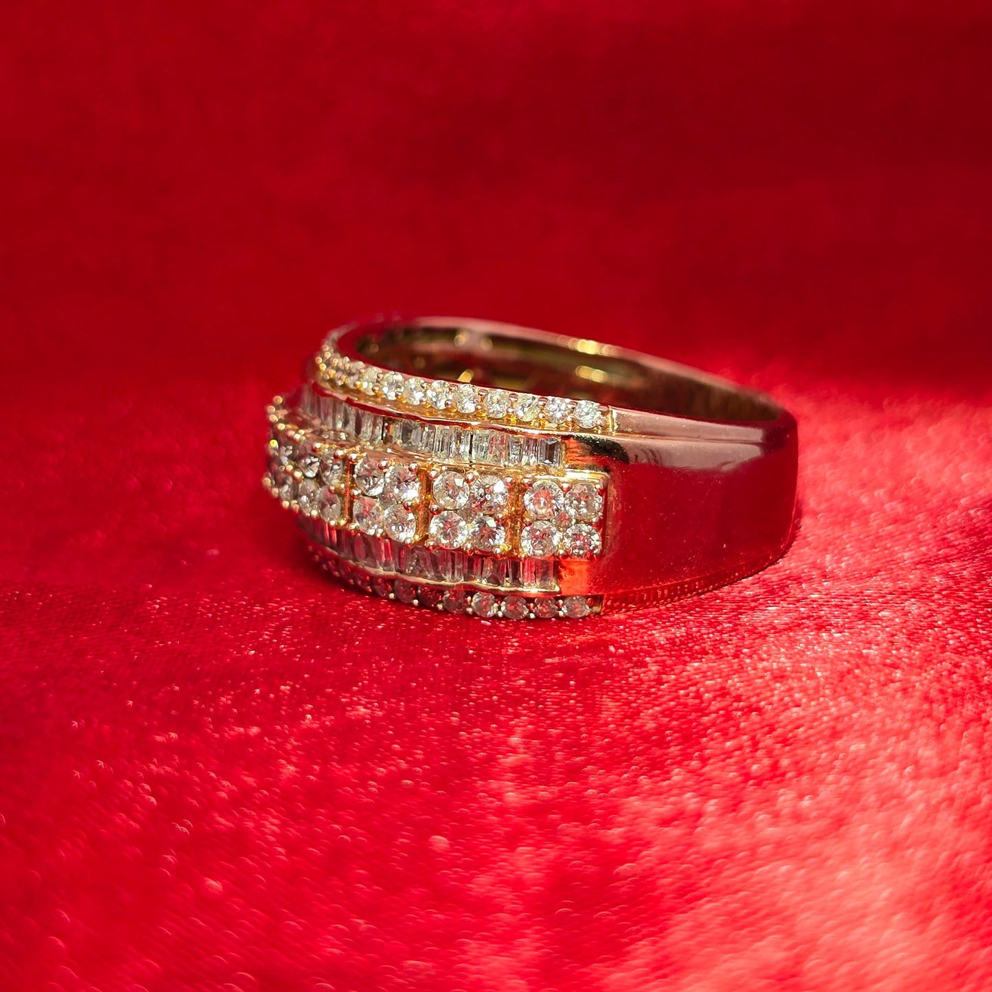 Round Cut Ring 2.50 ctw Diamond 14K Yellow Gold