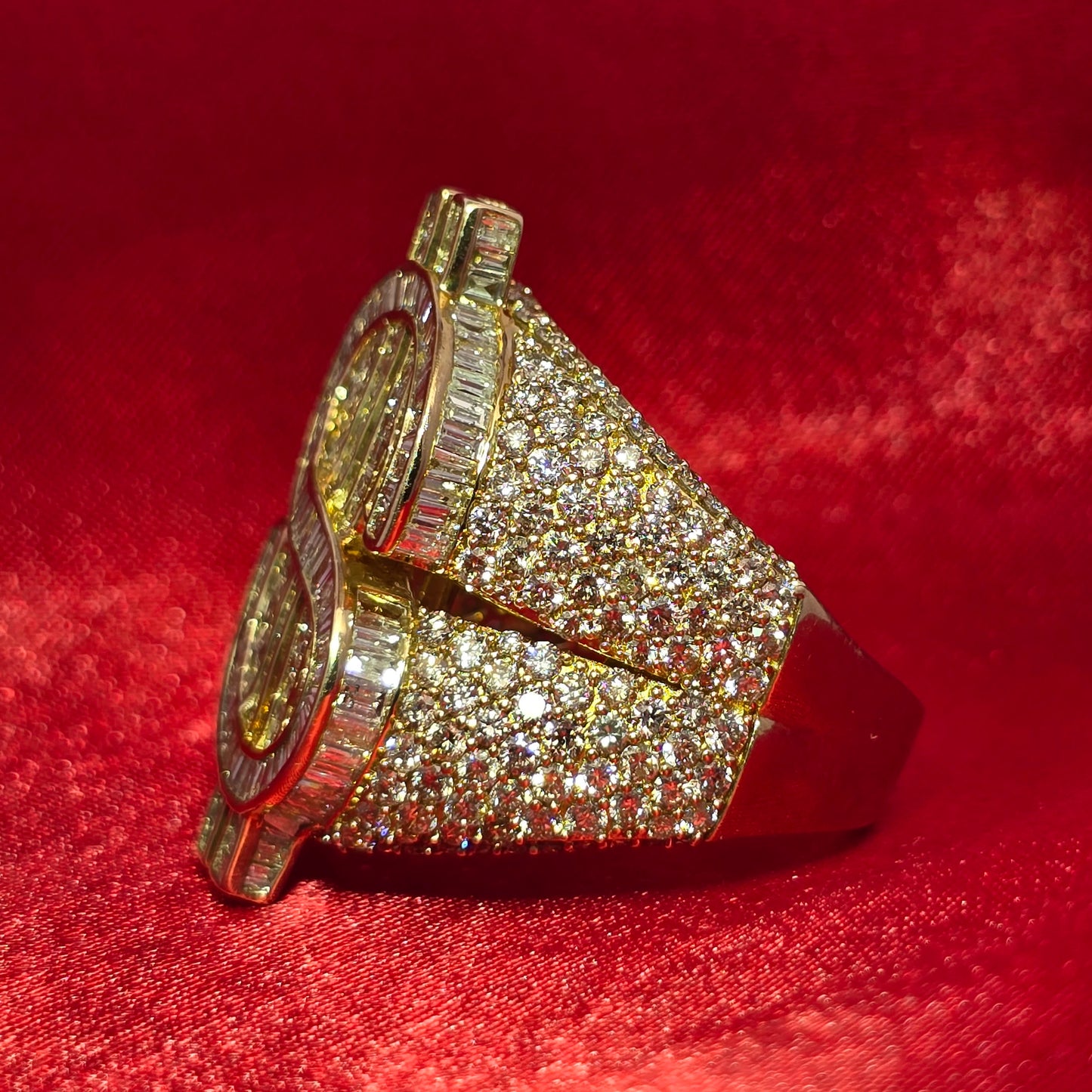 Dollar Ring Diamond 7.00 ctw 10K Yellow Gold