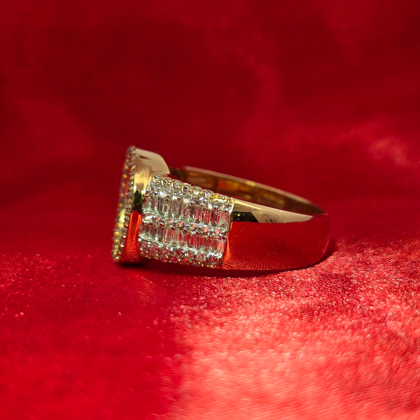 10k Yellow Gold Diamond Baguette Ring 1.20 ctw