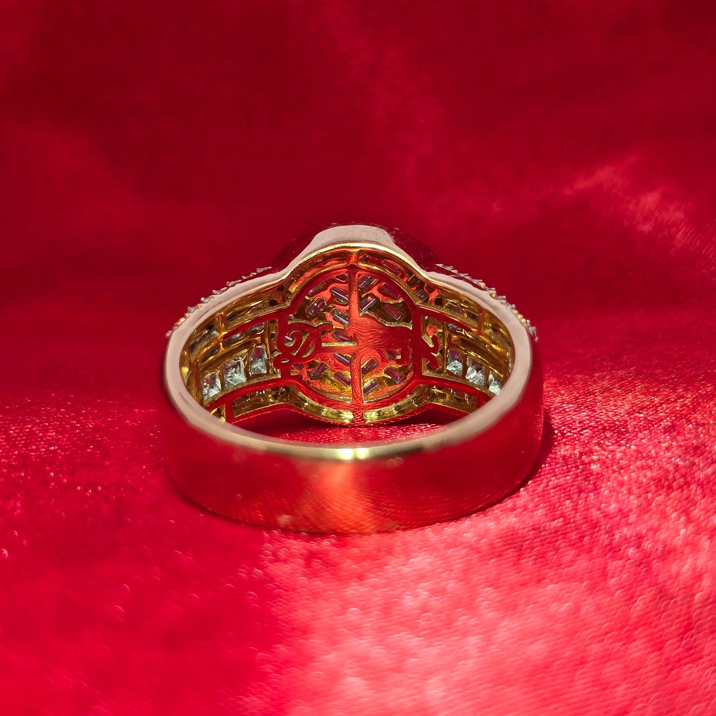 10k Yellow Gold Diamond Baguette Ring 1.20 ctw