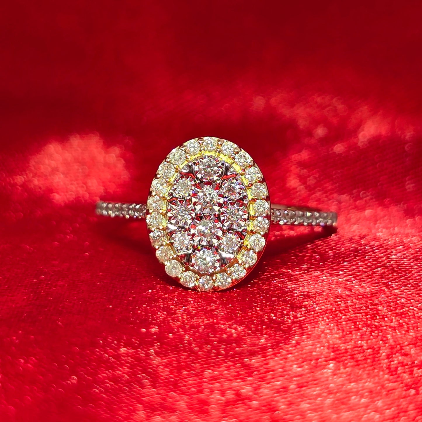 Diamond Round Ring 0.35 ctw 10K Yellow Gold