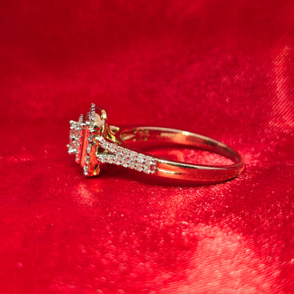 Diamond Square Shaped Ring 0.50 ctw 10K Yellow Gold