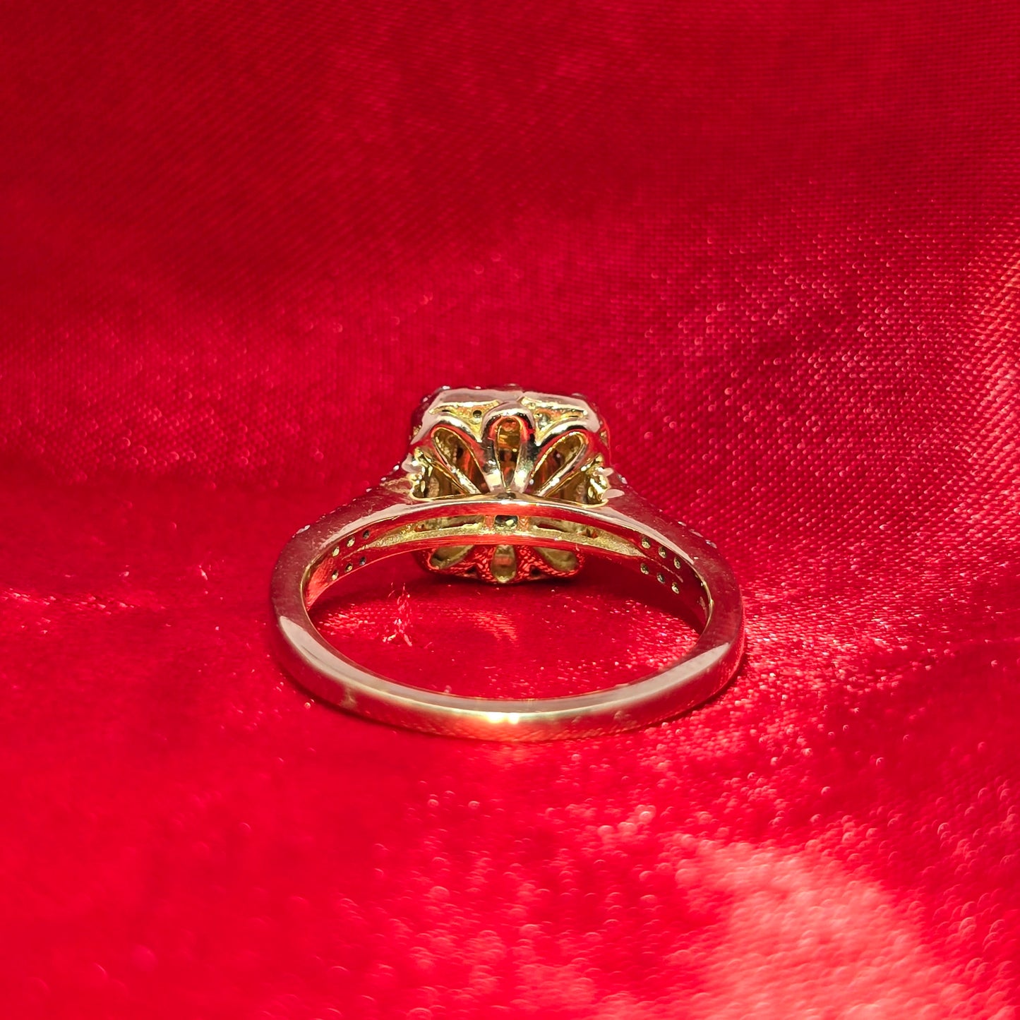 Diamond Square Shaped Ring 0.50 ctw 10K Yellow Gold
