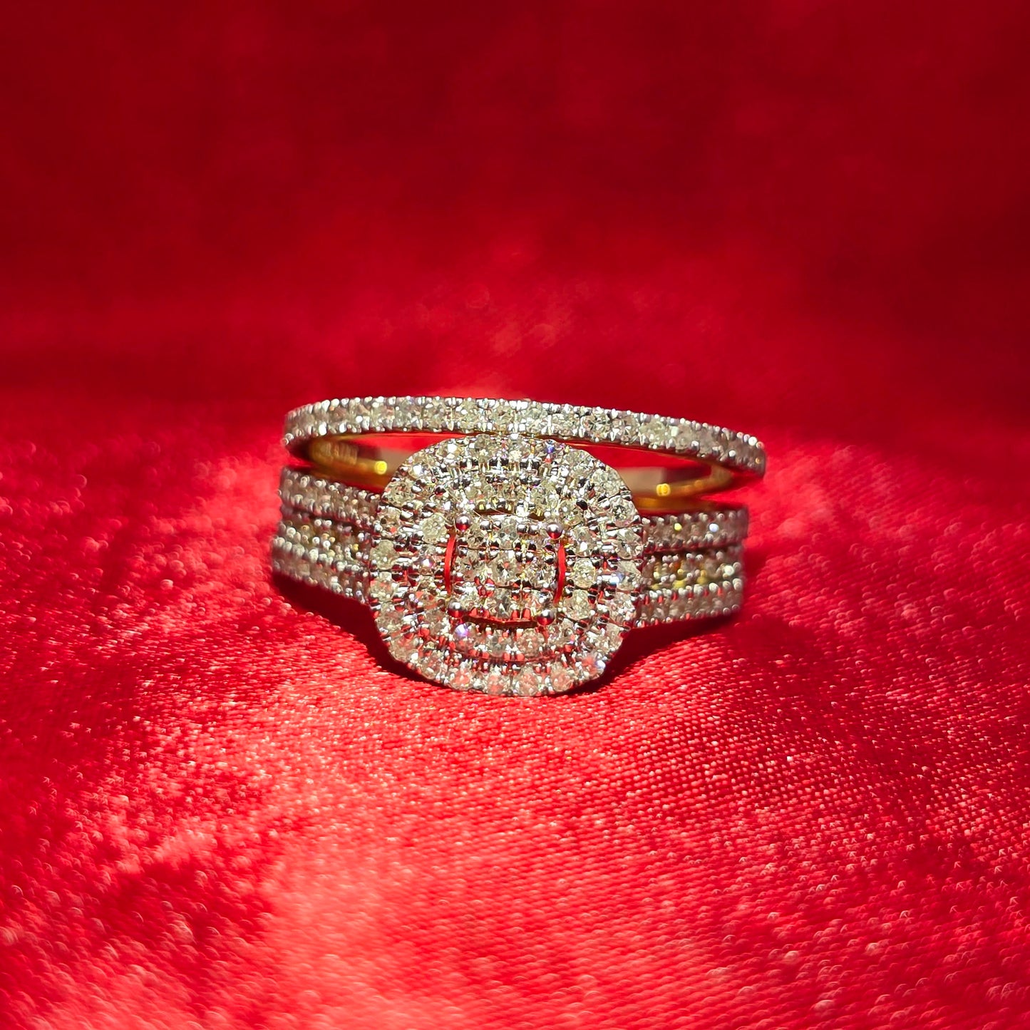 10k Yellow Gold Diamond Engagement Ring 0.73 ctw