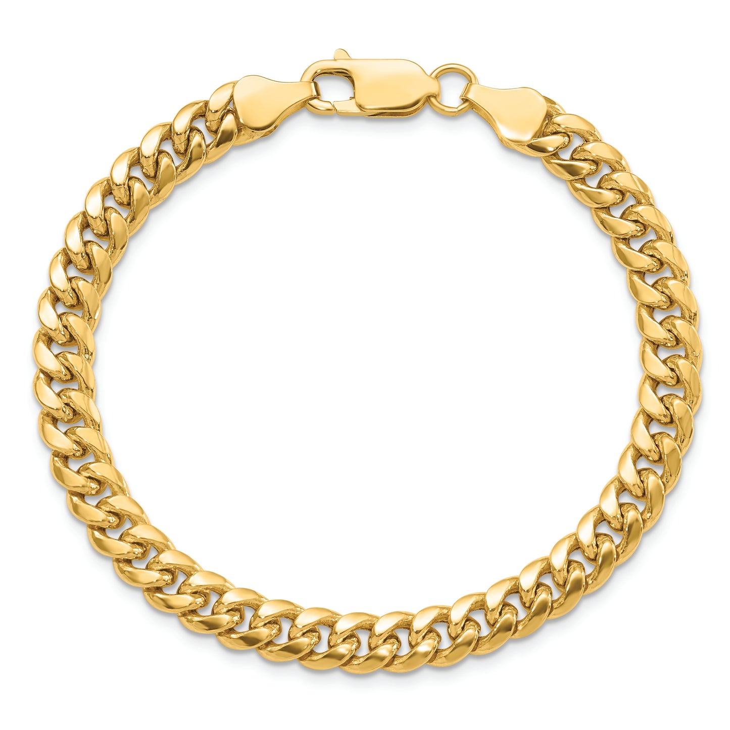 14k 6mm Semi-Solid Miami Cuban Chain