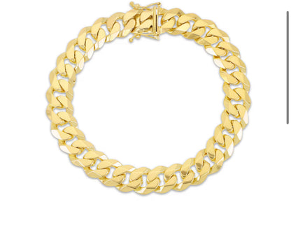 11.5 mm 10k miami cuban bracelet 8.5”
