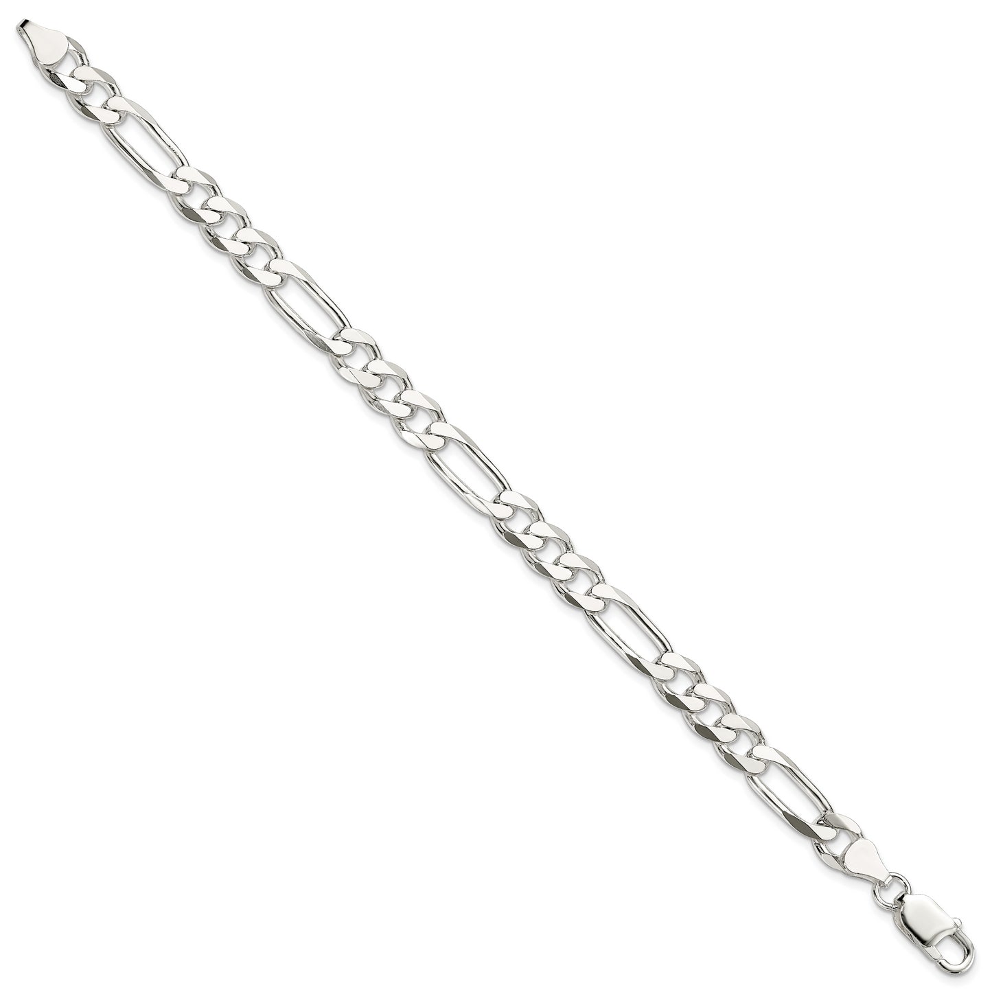 Sterling Silver 7.5mm Figaro Chain