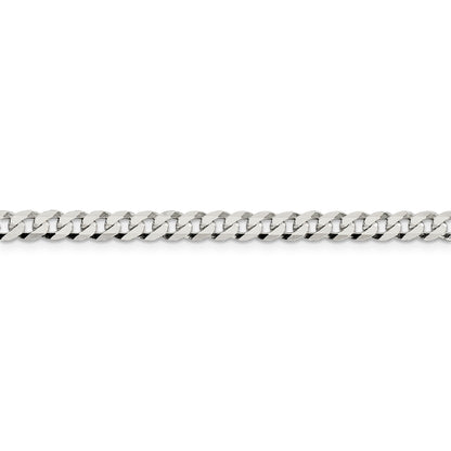 Sterling Silver 4.7mm Flat Curb Chain