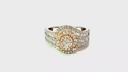 Elegant Diamond Ring 10K Yellow Gold 1.50ctw Diamonds