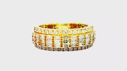 Elegant Men’s Diamond Band 1.41 Ct. Diamond 14K Yellow Gold