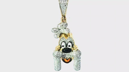 Fashion Scooby Do 10K Yellow Gold 0.65ctw Diamond Pendant